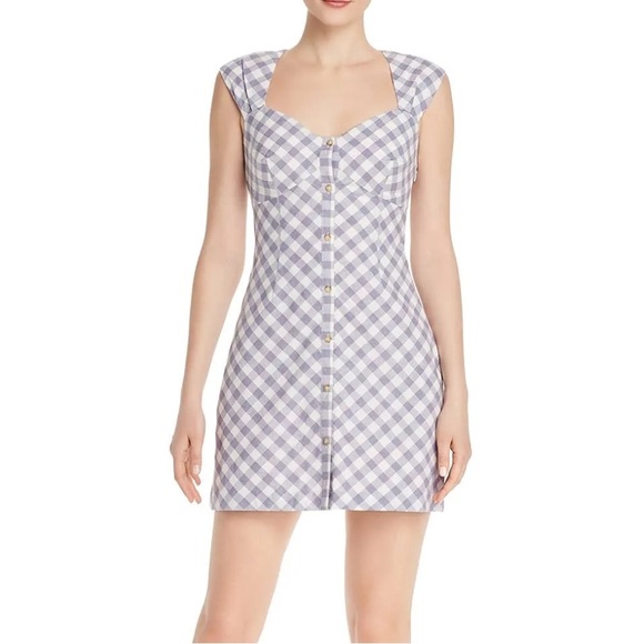 SAYLOR Hadleigh Gingham Mini Dress - Picture 1 of 4